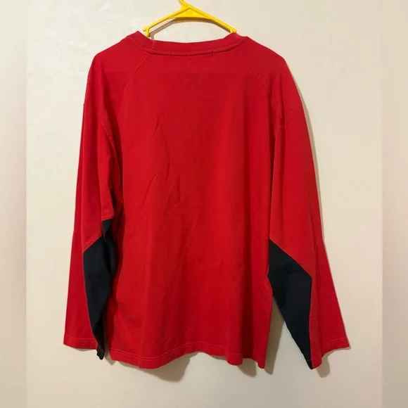 Vintage Y2K Tommy Hilfiger long sleeve shirt men’s large Red - Picture 4 of 7